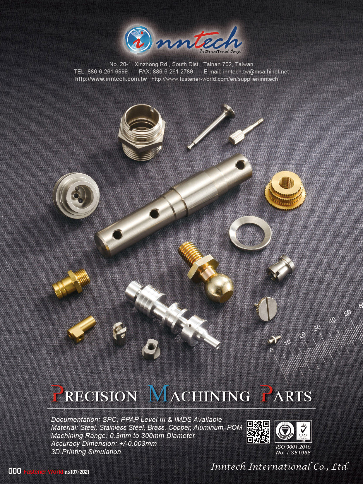 INNTECH INTERNATIONAL CO., LTD.  , Precision Machining Parts