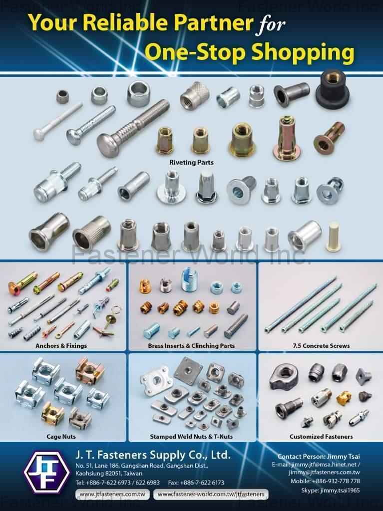 Expansion Anchors Expansion Anchors, Customized Parts, Brass Inserts, Self-Clinching Parts, Riveting Parts, Stamping Parts, Anchors, Fixings, Cage Nuts, 7.5 Concrete Screws, T-Nuts, Stapmed Weld Nuts