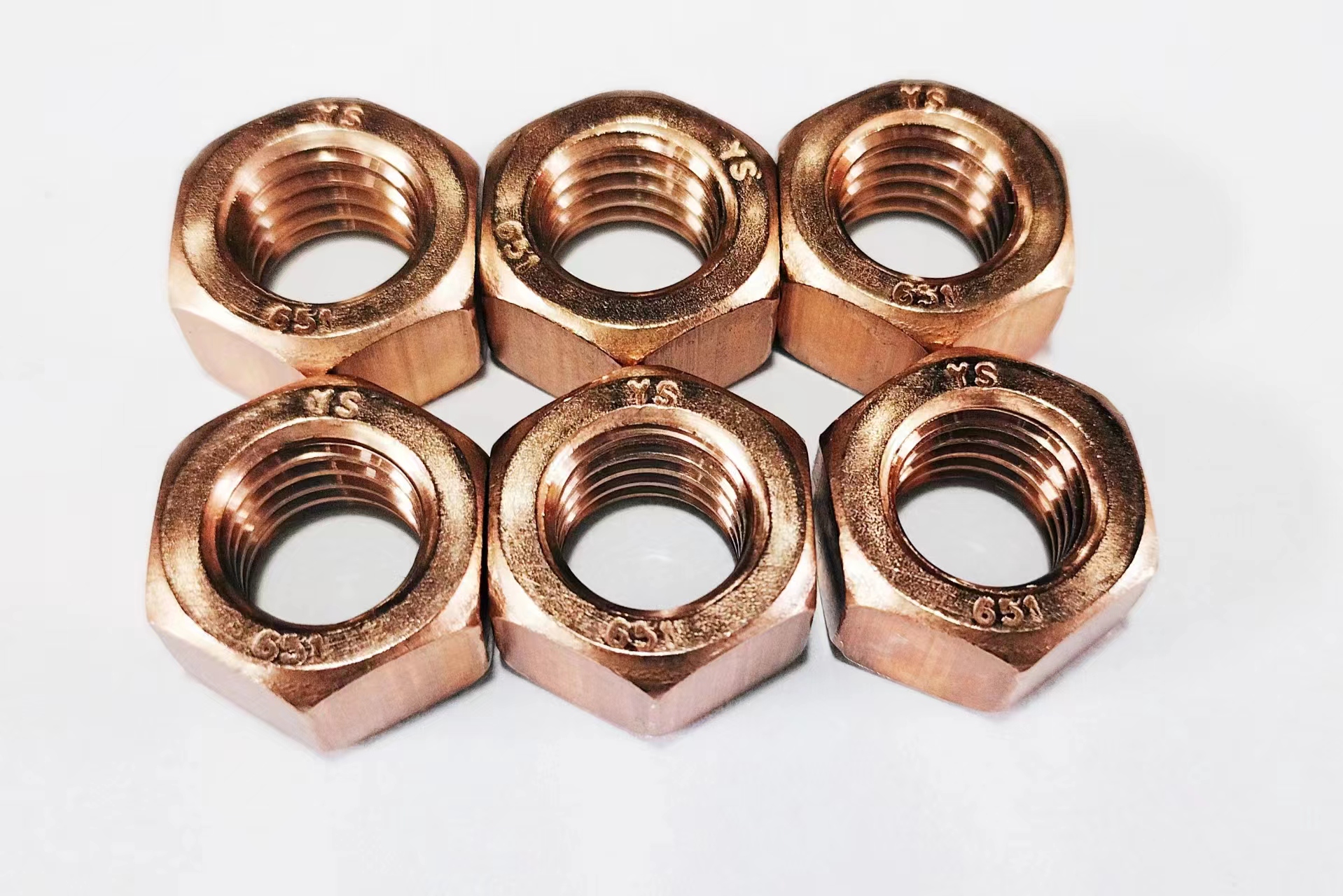 YUSHUNG METAL PRODUCTS CO., LTD. , Silicon bronze full hex nuts 