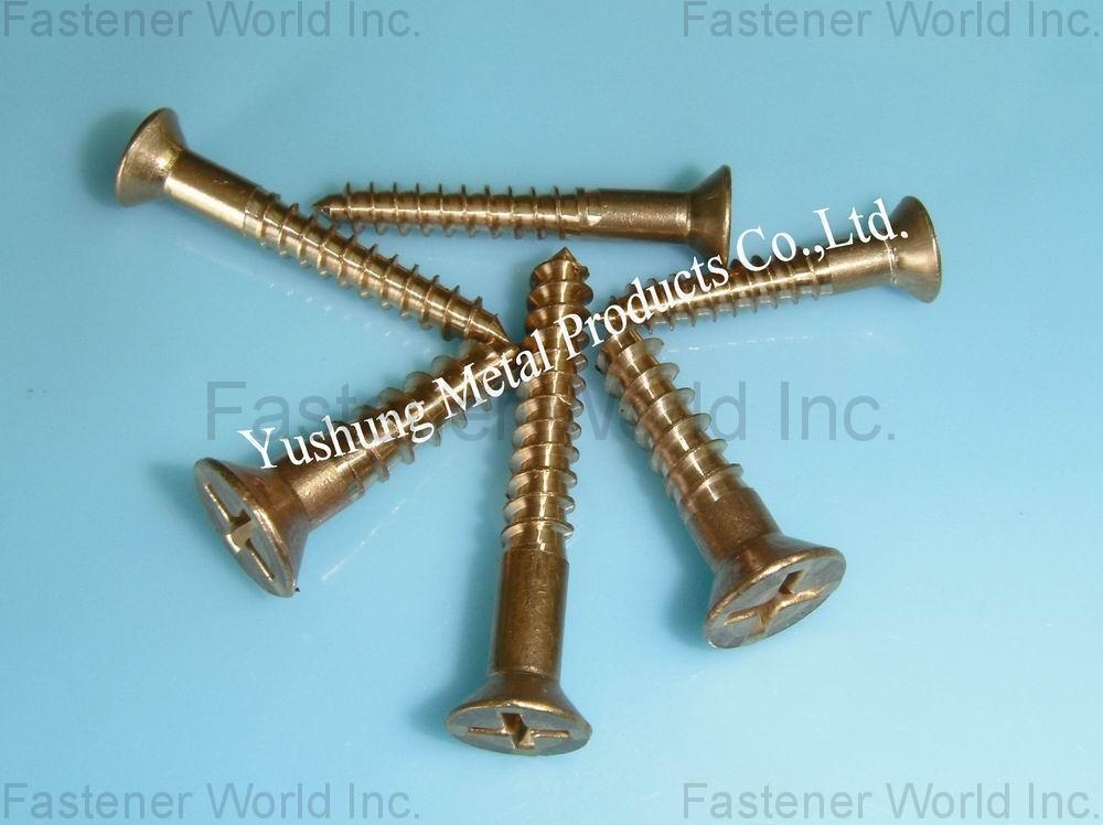 Chongqing Yushung Non-Ferrous Metals Co., Ltd. , Silicon Bronze Wood Screws R&P Flat Head