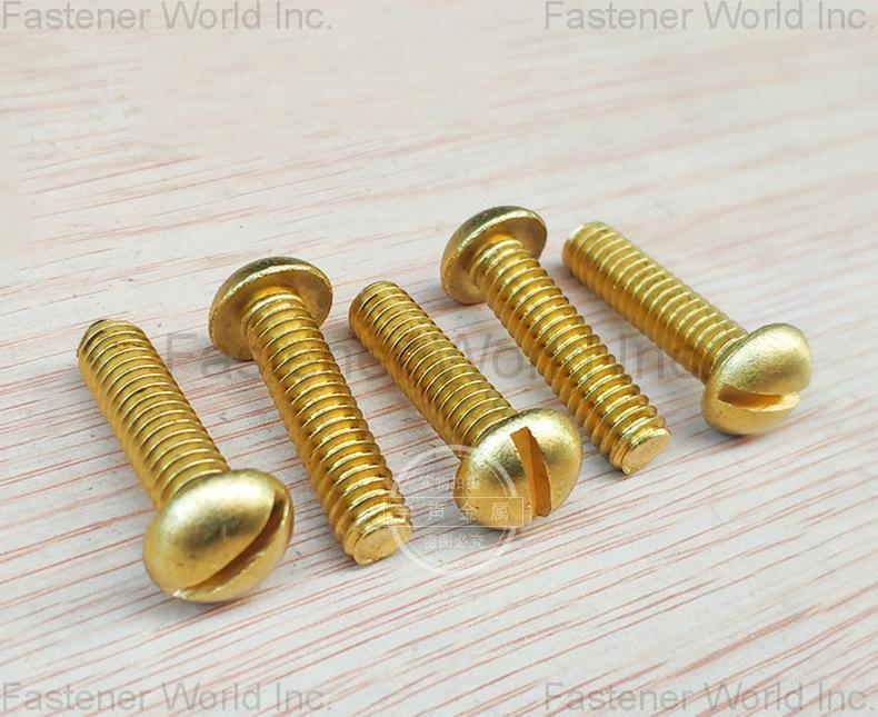 Chongqing Yushung Non-Ferrous Metals Co., Ltd. , Copper screws brass slotted round head machine screws
