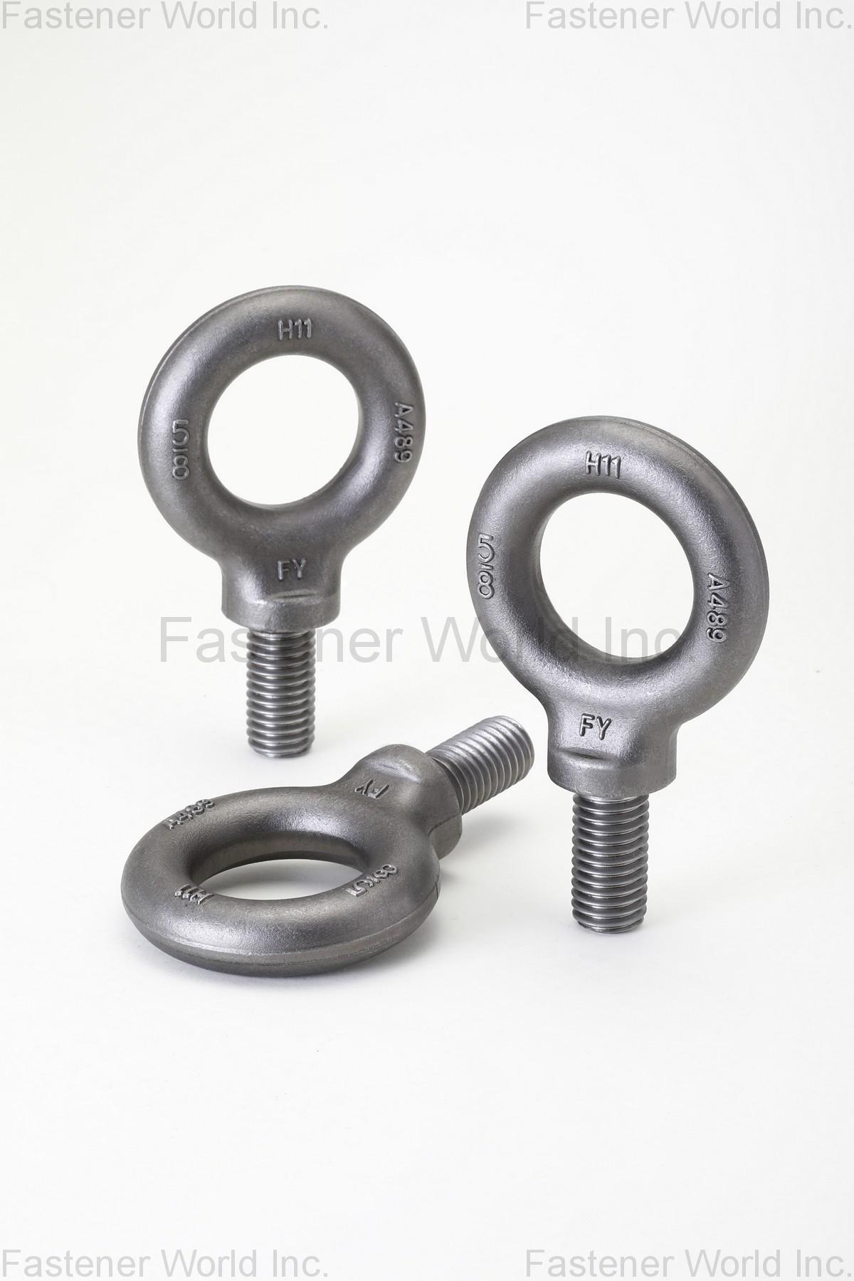 FONG YIEN INDUSTRIAL CO., LTD.  , ASME B18.15 Eyebolts, Eyebolts, Forged eyebolt, Lifting eyebolt, Eye bolt, Eye bolts, Eyebolt