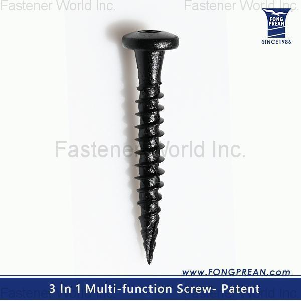 FONG PREAN INDUSTRIAL CO., LTD. , 3IN1 multi-function Screw_Patent