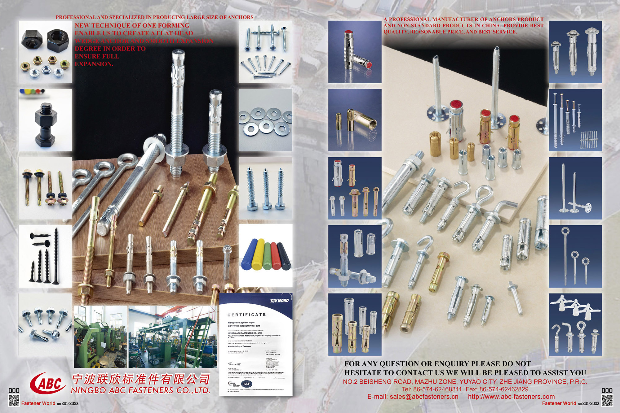 NINGBO ABC FASTENERS CO., LTD.  , Large size of Anchors