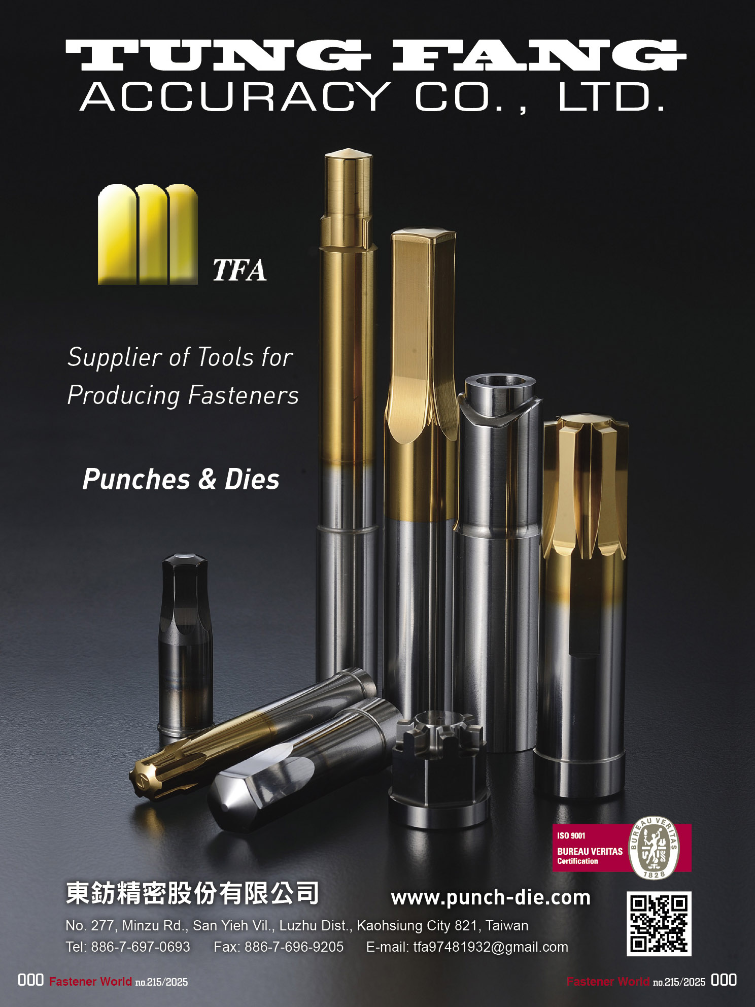TUNG FANG ACCURACY CO., LTD.  , Punches , Dies, Tools for Producing Fasteners