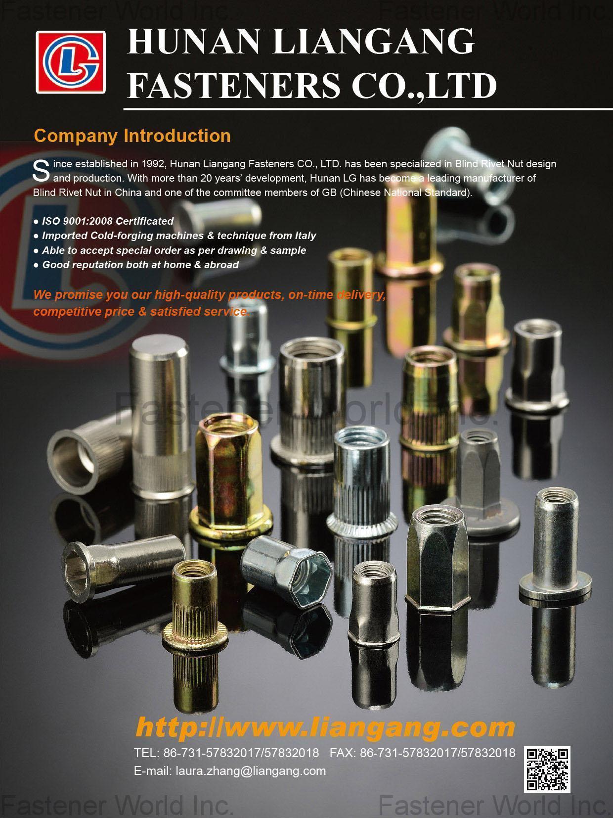 HUNAN LIANGANG FASTENERS CO., LTD. , Blind Rivets Nuts , Blind Rivets