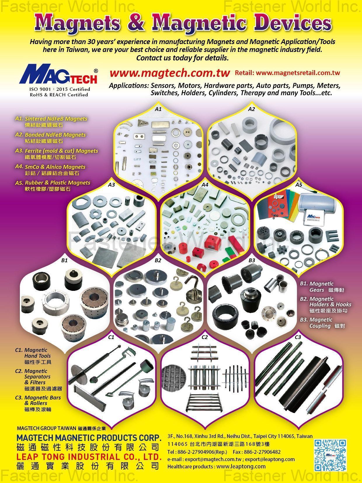 MAGTECH MAGNETIC PRODUCTS CORP. (LEAP TONG)