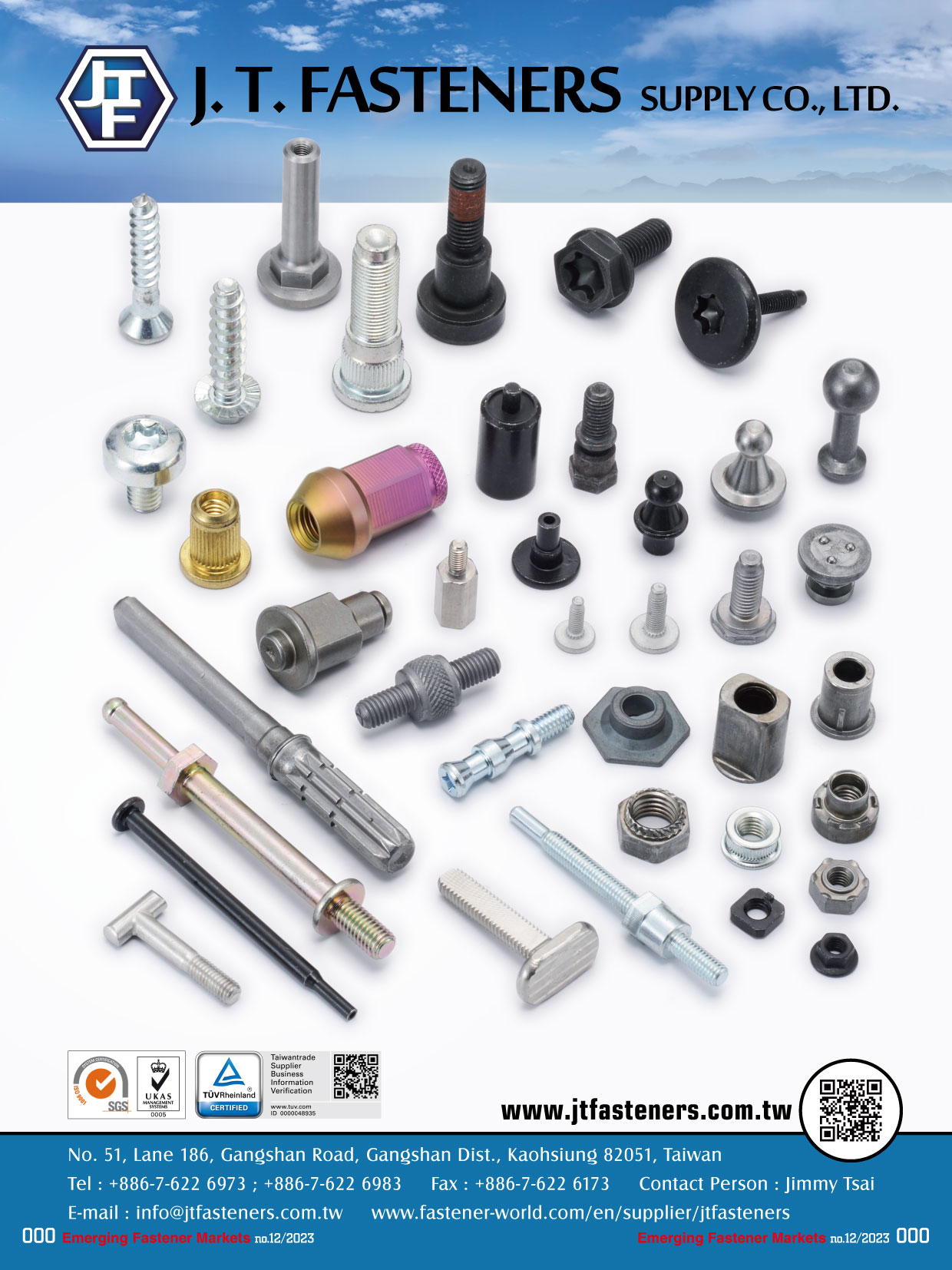 J. T. FASTENERS SUPPLY CO., LTD.  , 2021 Dm, Stamping Parts