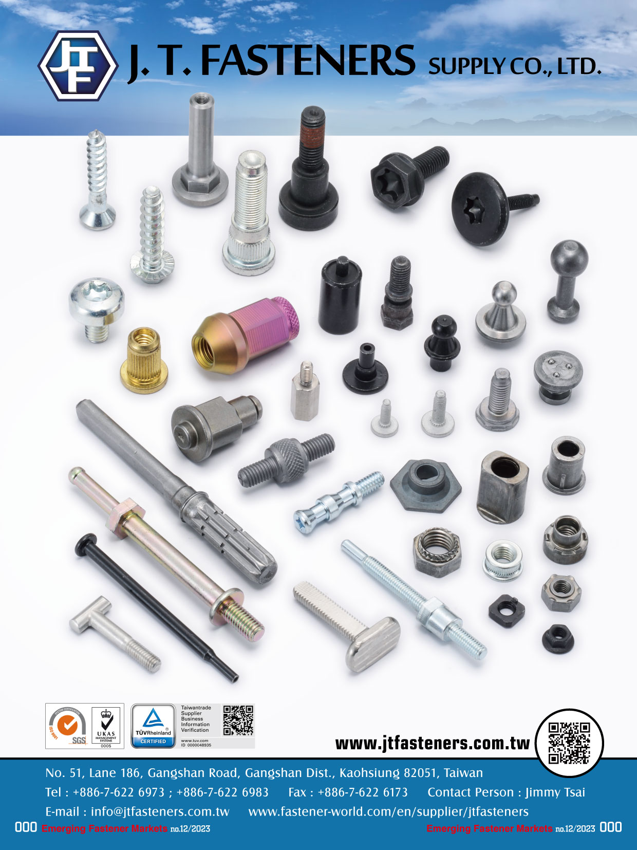 金祐昇實業有限公司 (J. T. Fasteners Supply Co., Ltd.) 