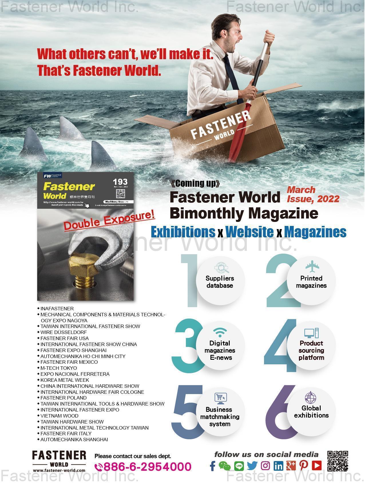 FASTENER WORLD INC. , Fastener-World Magazine No.193_Global Version Mar. 2022