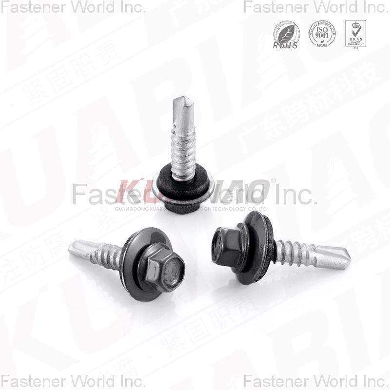 GUANGDONG KUABIAO CONSTRUCTION TECHNOLOGY CO., LTD.  , Hex Washer Head Bi-metal Self Drilling Screws+Sealing Washers+Sealing Washers+Fluorocarbon Baking Finish