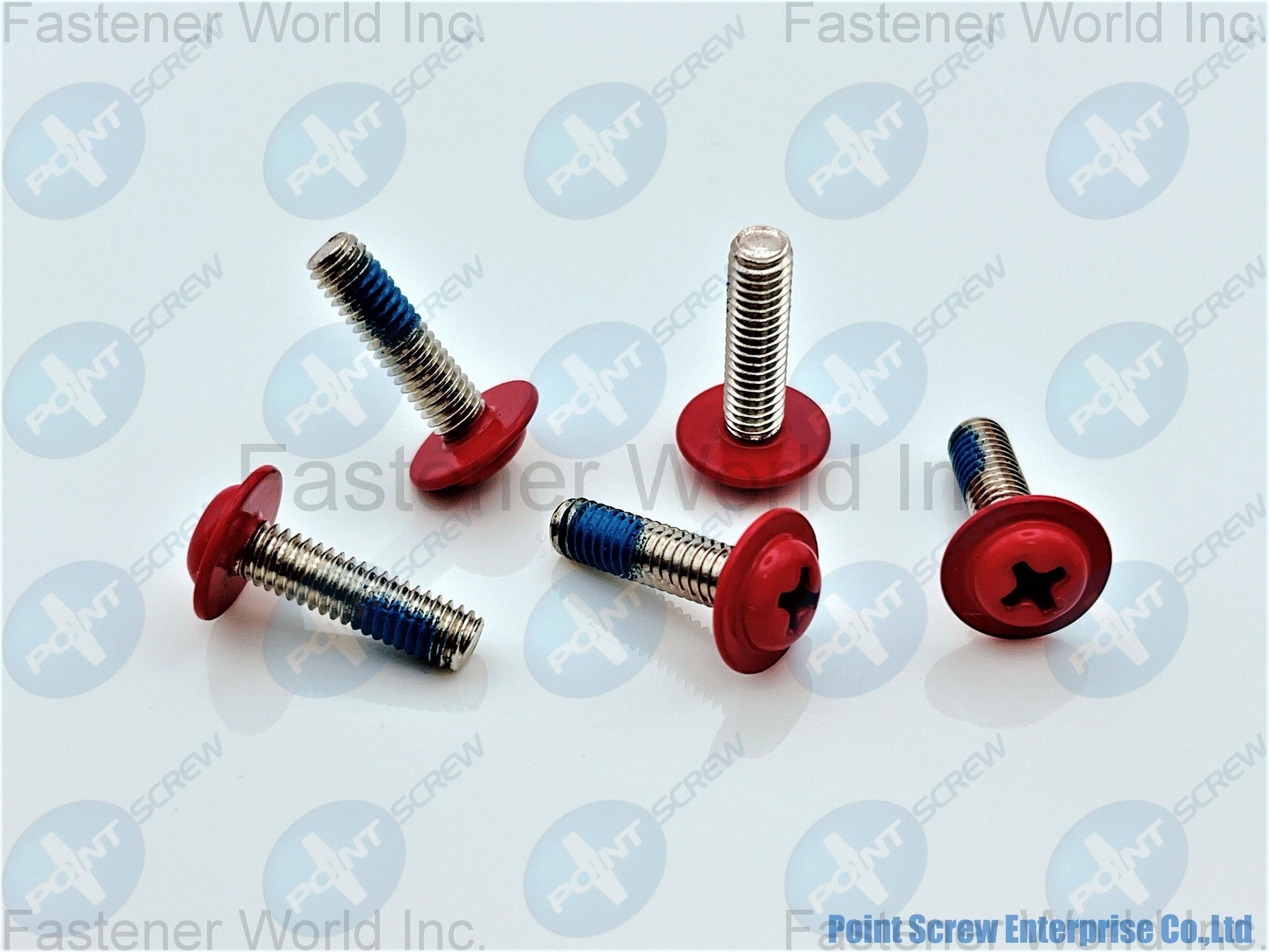 POINT SCREW ENTERPRISE CO., LTD. , Nylok Pan Washer Painted Head Screw