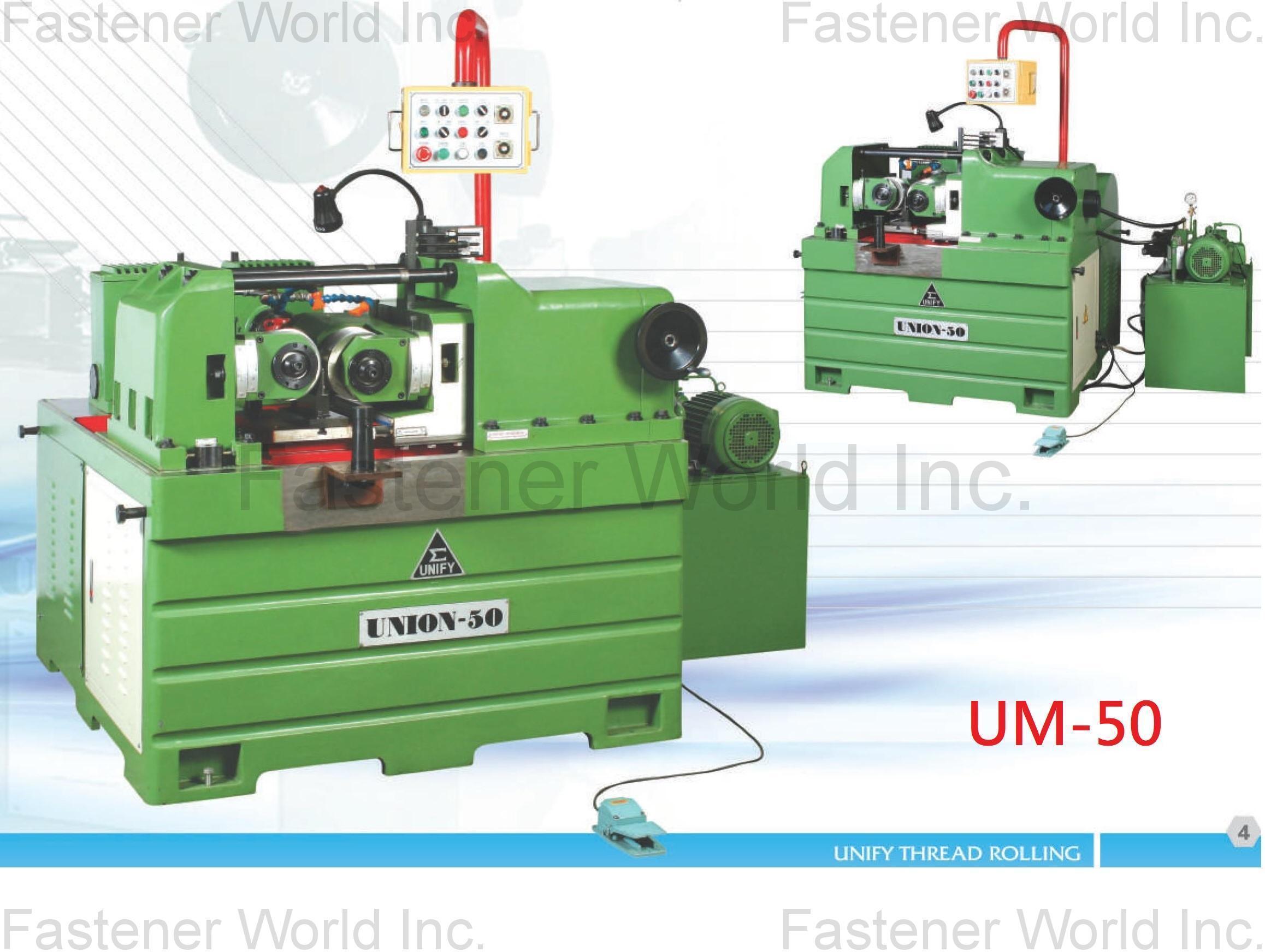 Unify Thread Rolling (Kim Union Industrial Co.) , Hydraulic Thread rolling machine Unify Thread Rolling (Kim Union Industrial Co.) , Hydraulic Thread rolling machine
