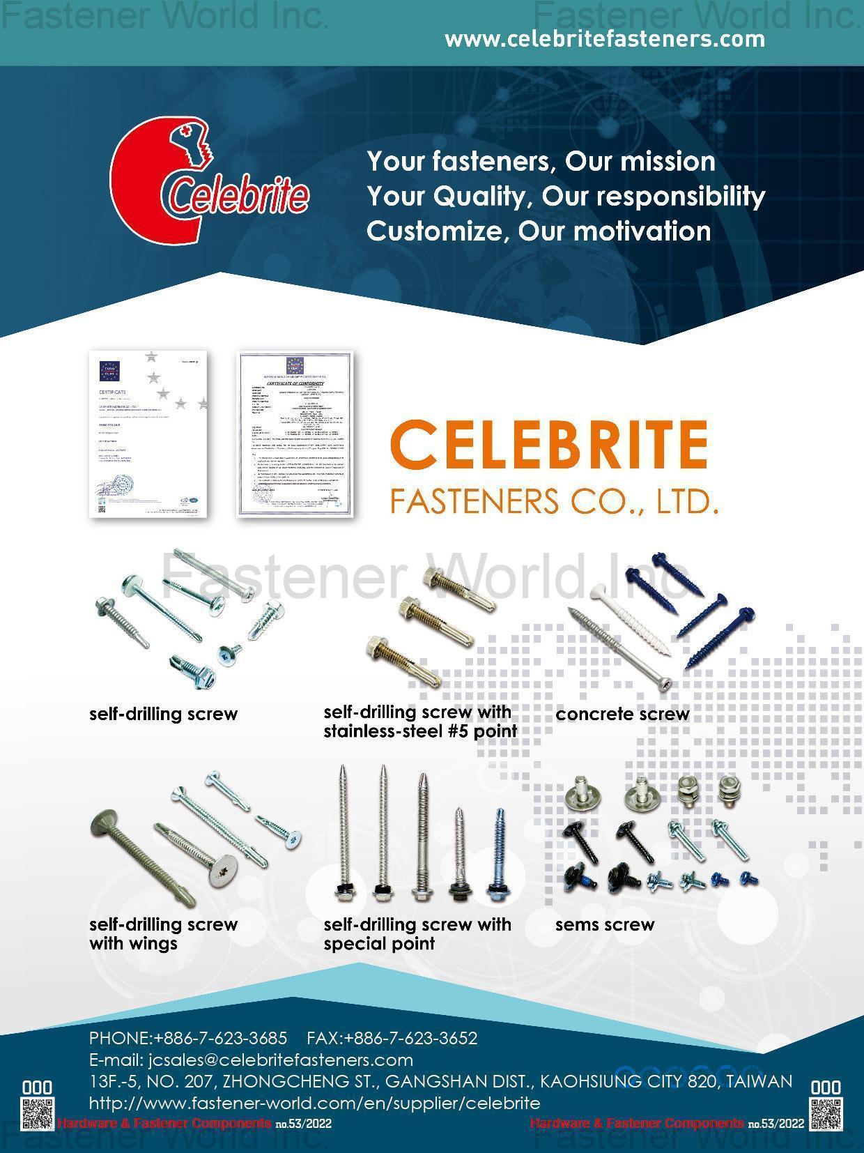 CELEBRITE FASTENERS CO., LTD.