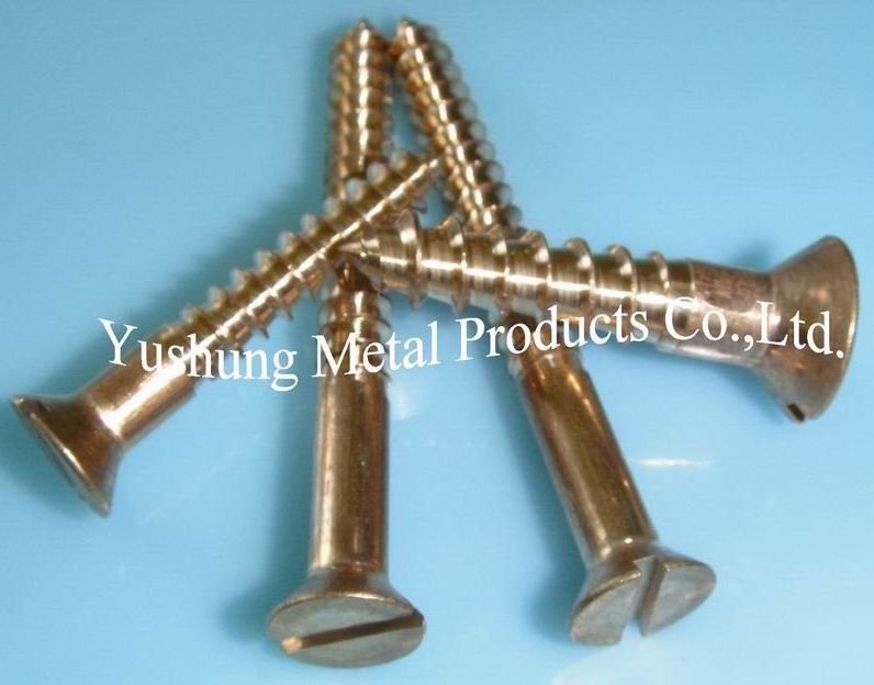Chongqing Yushung Non-Ferrous Metals Co., Ltd. , Marine Grade C65100 Silicon Bronze Wood Screws 16g x 1 1/2