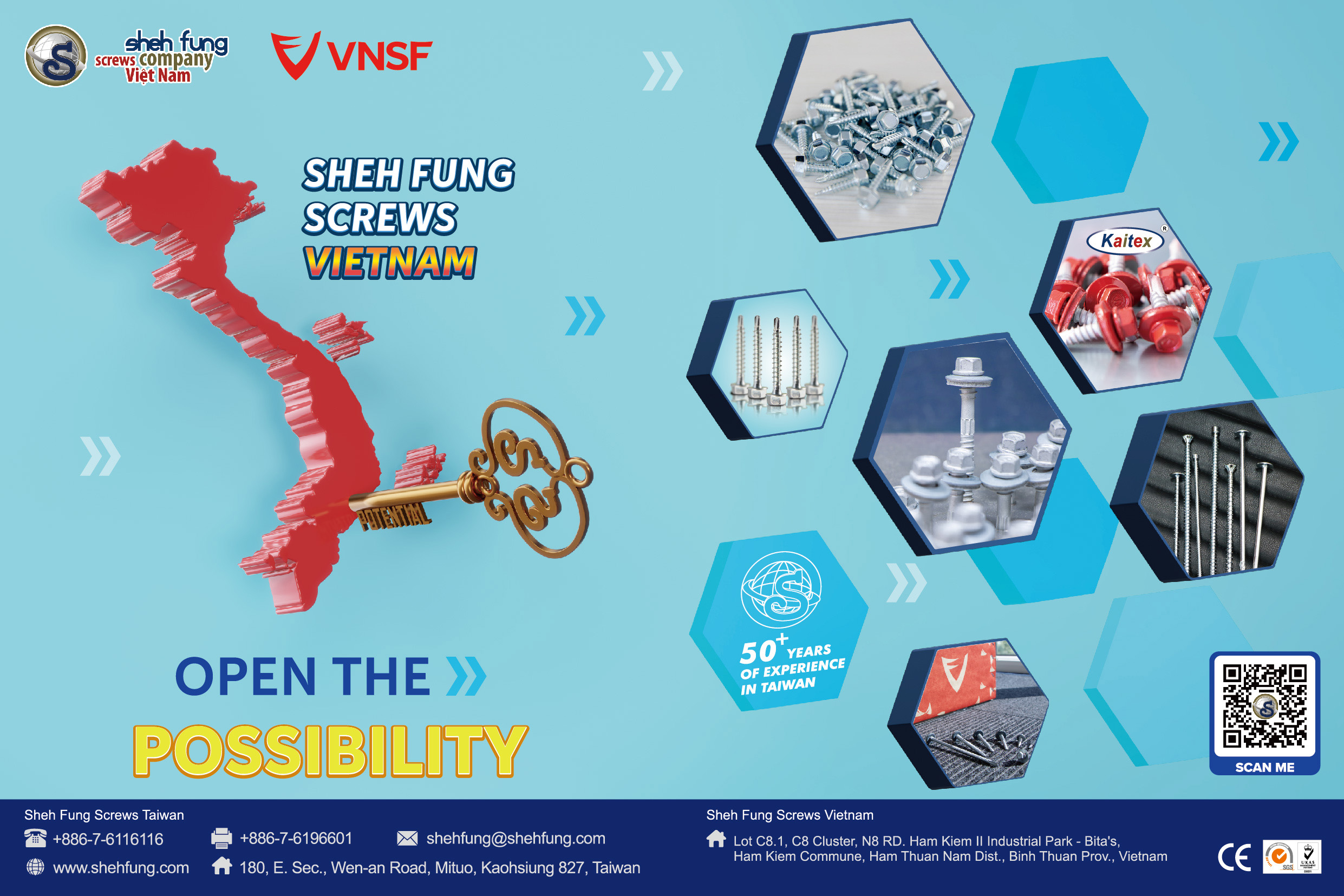 SHEH FUNG SCREWS CO., LTD.  , Sheh Fung Screws Vietnam