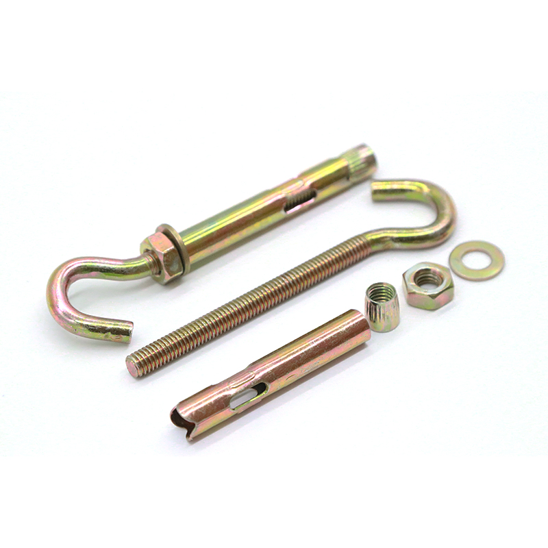 HEBEI DUOJIA METAL PRODUCTS CO.,LTD. (HEBEI MIJIA) , Zinc - Plated Hook Bolt Sleeve Anchor - Rustproof for Outdoor Hanging Tasks