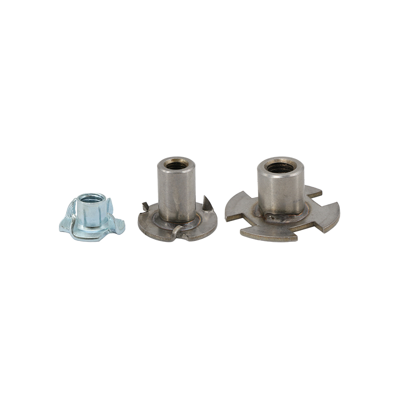 HEBEI DUOJIA METAL PRODUCTS CO.,LTD. (HEBEI MIJIA) , Heavy - Duty Furniture T - Nut – 4 - Prong,Four - claw nut， M6 - M12, for Wooden Chair & Table Assembly