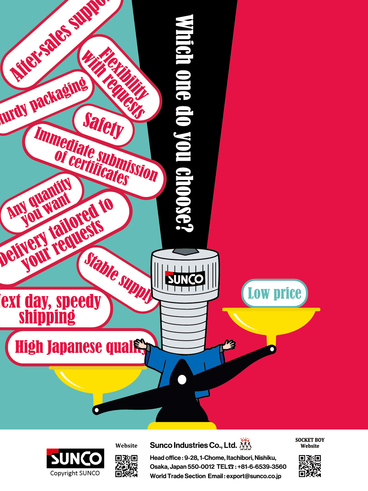 SUNCO INDUSTRIES CO., LTD. JAPAN , JIS Fasteners SUNCO INDUSTRIES CO., LTD. JAPAN , JIS Fasteners