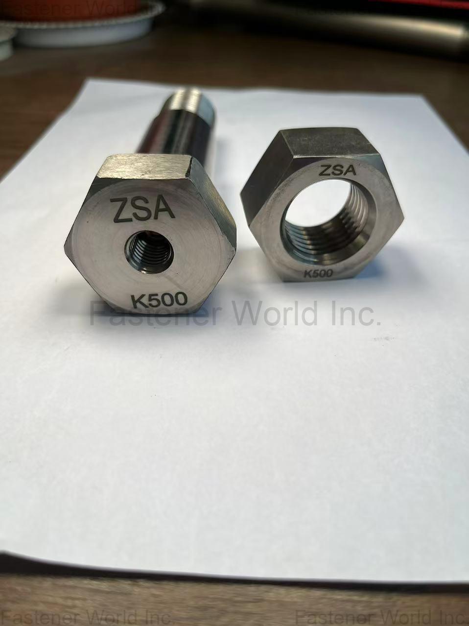 JIANGSU ZSA INDUSTRY CO., LTD , zsa  monel k500 hex nut 