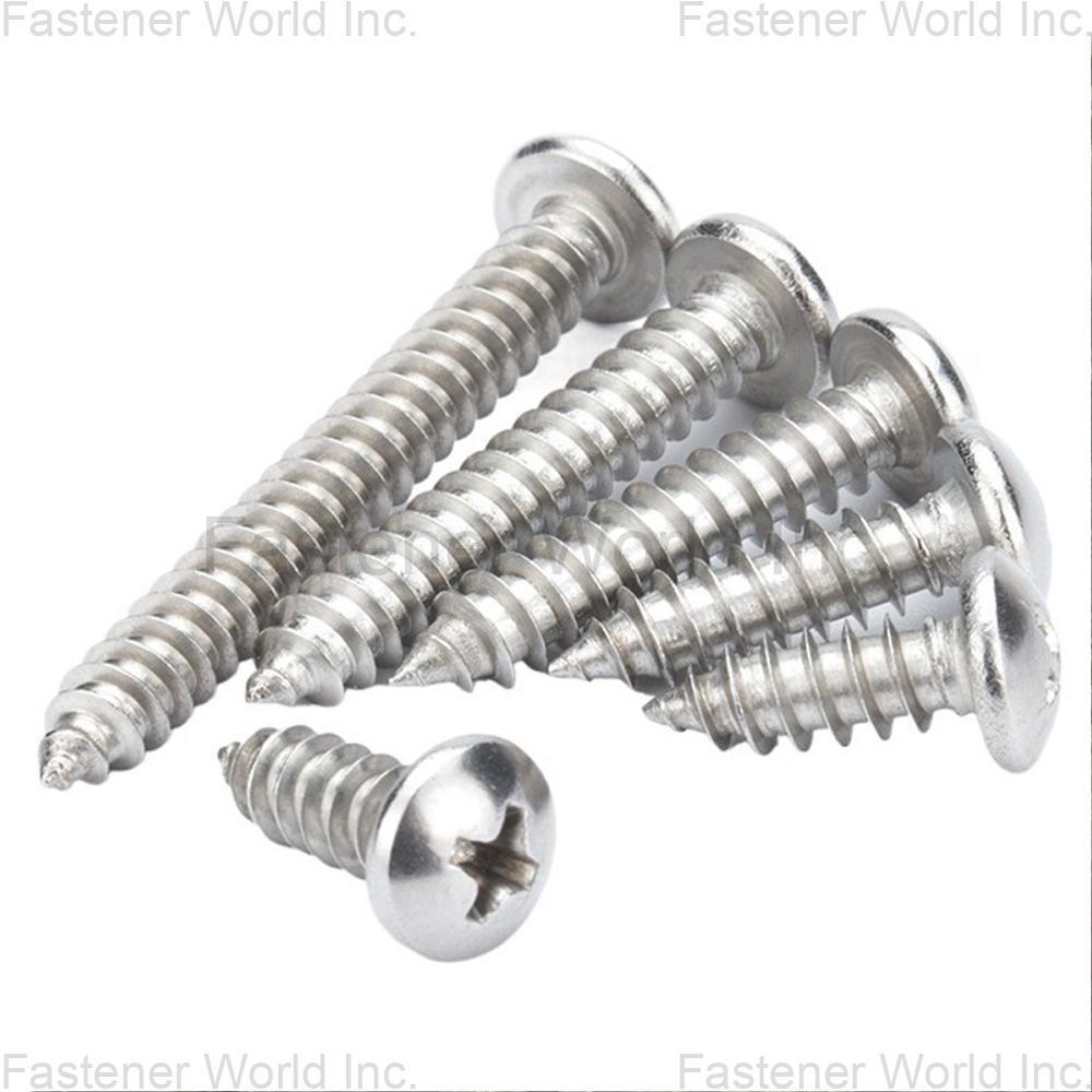 WENZHOU YUNHU FASTENERS CO., LTD , Self Tapping Screws With Round Head