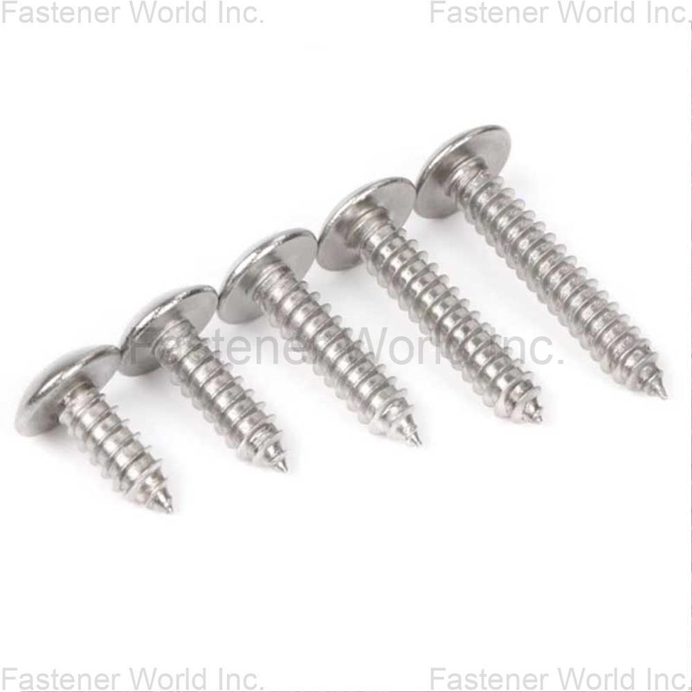 WENZHOU YUNHU FASTENERS CO., LTD , Self Tapping Screws With Large Flat Head