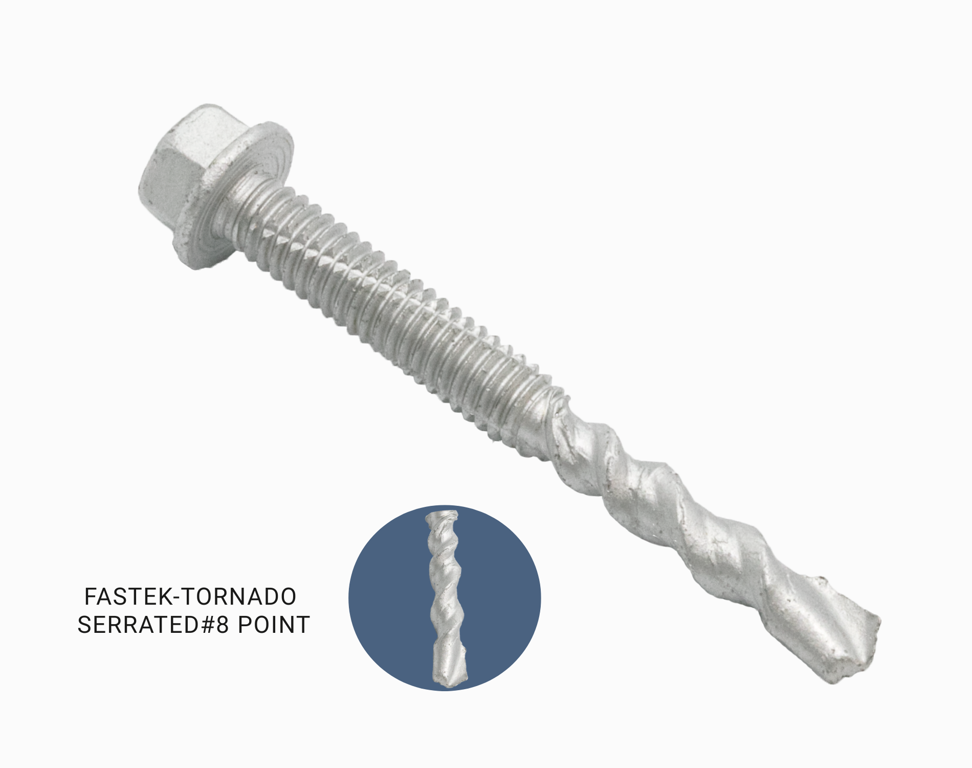 KATSUHANA FASTENERS CORP.  , FASTEK-TORNADO  SERRATED#8 POINT