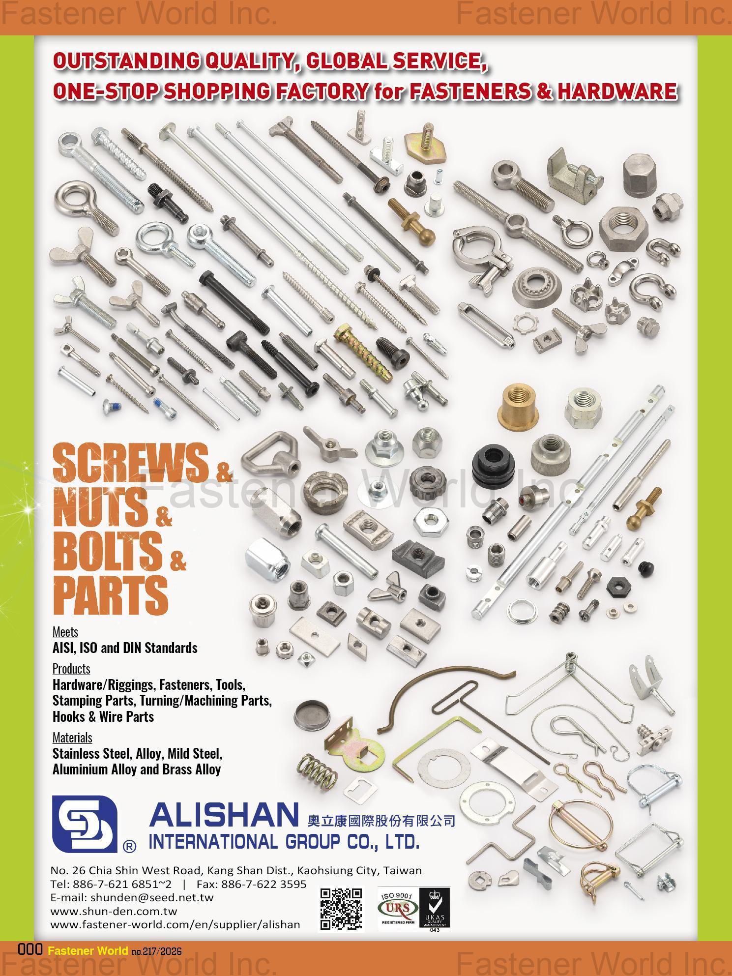 ALISHAN INTERNATIONAL GROUP CO., LTD.