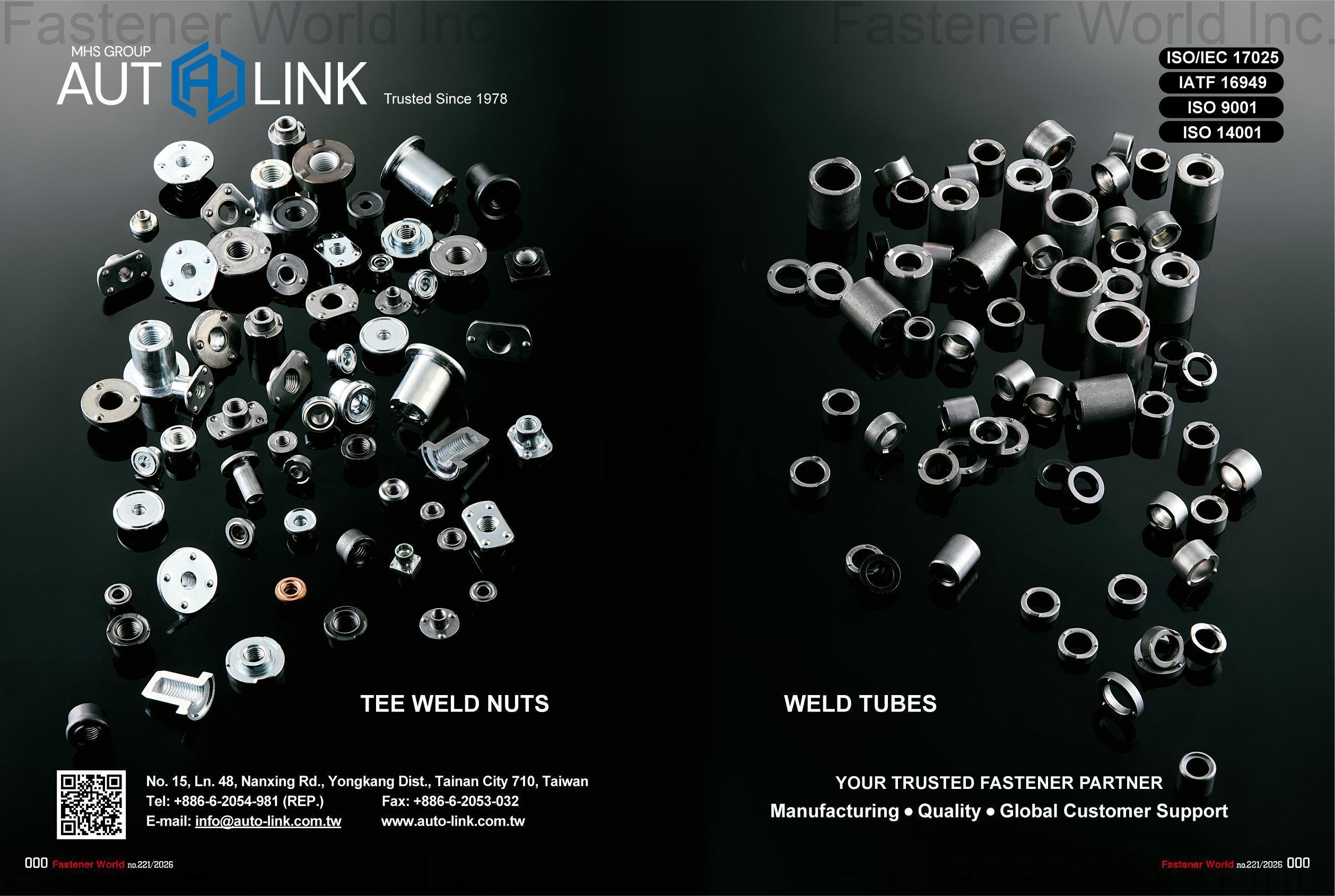 AUTOLINK INTERNATIONAL CO., LTD. , Flange Nuts, Tee Or T Nuts, Weld Nuts, Wheel Nuts, Machine Bolts, Weld Bolts (studs), Prevailing Torque Nuts, Double-head Screws / Bolts, Open Die Screw, Wheel Bolts, Automotive Screws, Spacers, AUTOLINK INTERNATIONAL CO., LTD. , Flange Nuts, Tee Or T Nuts, Weld Nuts, Wheel Nuts, Machine Bolts, Weld Bolts (studs), Prevailing Torque Nuts, Double-head Screws / Bolts, Open Die Screw, Wheel Bolts, Automotive Screws, Spacers,