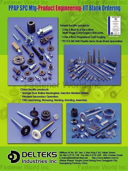 DELTEKS INDUSTRIES INC. , Screws/Bolts , Machine Screws