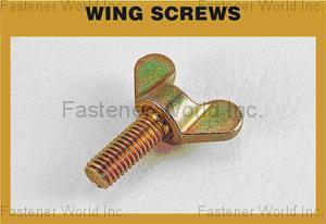 YAW MIN ENTERPRISE CORP. , Zinc Diecast Wing Screw , Wing Screws