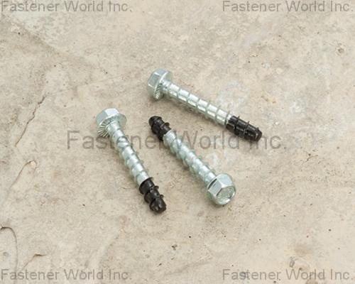 SHEH KAI PRECISION CO., LTD.  , Bi-metal Concrete Screw Anchor , Bi-metal Concrete Screw Anchors