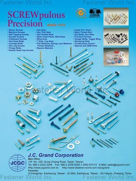 J.C. GRAND CORPORATION (JC) , Screws/Nuts/Bolts/Rivet , All Kinds of Screws