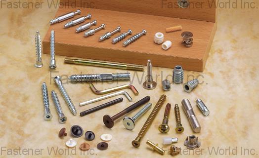 LINKWELL INDUSTRY CO., LTD. , FURNITURE SCREWS / K/D Fixing Screw / Corner Connecting Screw / Confirmat Screw / Allen Key / Insert Nuts / Hanger Bolt / Wooden Dowel  , Furniture Screws