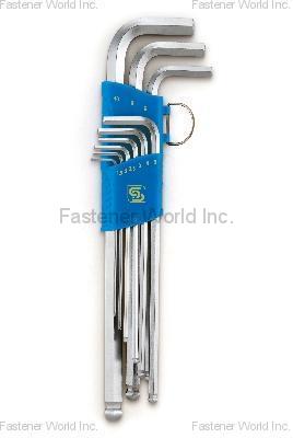 順典鐵工廠股份有限公司  , HEX WRENCHES-EXTRA LONG ARM WITH BALL-END , 六角扳手