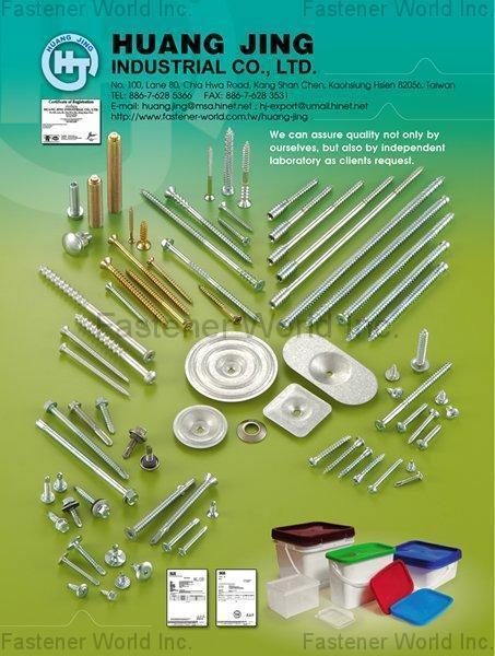 HUANG JING INDUSTRIAL CO., LTD.  , Excellent alkali-acid resistant, Bi-Metal Screws, Stainless Steel Cap , All Kinds of Screws