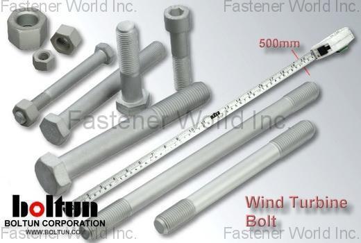 BOLTUN CORPORATION  , Wind Turbine Bolts , Construction Bolts