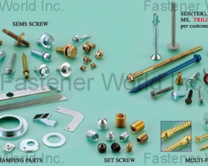 Sems Screw / Stamping Parts Set Screw / Multi-Former Screw / SDS (TEK), SMS(KATSUHANA FASTENERS CORP. )