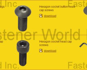Cap screws/Hexagon wrenches/Hexagon socket pipe plugs(KEEP FASTENER CO., LTD.)