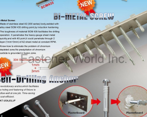 Bi-Metal Screw,Stainless Steel Drilling Screw(AIMREACH ENTERPRISES CO., LTD. )