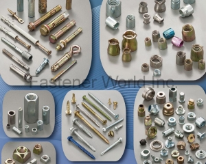 Conical Nuts, Anchor, Concrete Sleeve Anchor, Sleeve Anchor Bolt Type, Sleeve Anchor Flange Type, Heavy Duty Anchor, Zmark Heavy Duty Anchor, Wedge Anchor Nuts, Concrete Wedge Anchor, Nylon Frame Anchor (With Ring), Nylon Nail Anchor With Screw, Special Nuts, Autoparts Nuts, Bicycle Nuts, Cap Nuts, Furniture Nuts, Hex & Round Coupling Nuts, Locking Nuts, Square Nuts, Thread Nuts, T Nuts, Turning Part, Set Screws,Self Drilling Screws, Tapping Screws, Chipboard Screws(HSIEN SUN INDUSTRY CO., LTD. )