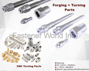 Forging + Turning Parts, CNC Turning Parts(EXCEL COMPONENTS MFG. CO., LTD.)
