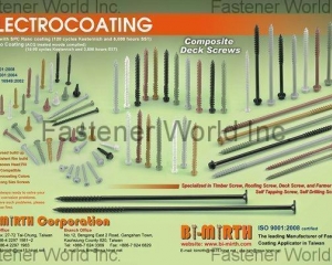 Electrocoating(BI-MIRTH CORPORATION)