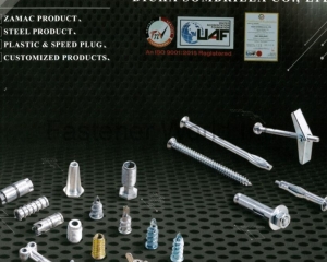 Wall Anchors,Hammer drive anchor,Lag shield,Single expansion shield, Double expansion shields,Wood screw lead anchor,Machine screw anchor,Precast concrete insert,Split drive anchor,Hollow wall anchor,Sleeve anchor, hex nut,Sleeve anchor, flat head,Sleeve anchor, acorn nut,Wedge anchor,Toggle Bolt,Nylon nail anchor,Speed plug,Plastic wall plug(DICHA FASTENERS MFG)