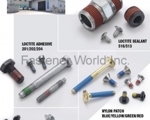  Locking and Sealing Process: Loctite Sealant 516/513, Loctite Adhesive 201/202/204, Nylon Patch Blue/Yellow/Green/Red, Scotch Grip/3M, 2353 Blue/2510 Orange(YONG CHEN TECH CO., LTD.)