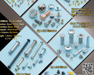 Binder Post & Screw Sets, Tubular Rivets, DIN 7339 Eyelets, Spring Pins, Dowel Pins, Special Screws, Special Rivets, Cold Forming Parts, Barrel Nuts, Bolts, Semi-tubular Rivets, Shoulder Rivets(AEH FASTEN INDUSTRIES CO., LTD. )