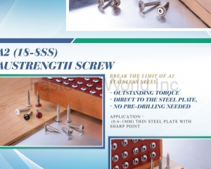 Machine Screw, Tapping Screw, Wood Screw, Hi-Lo Thread, Carriage Bolt, T-head Bolt, Self-drilling Screw, Concrete Screw, Security Screw, Chipboard Screw, Special Screw, Thread Forming Screw(SHEN CHOU FASTENERS INDUSTRIAL CO., LTD.)