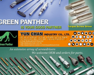 Screwdrivers, Screwdriver Bits, Drywall, Drill Bits, Allen Key, Nut Setter, Tool Kits, Impact Driver, Drive Sockets, Bit Socket, Ratchet Drivers(YUN CHAN INDUSTRY CO., LTD.)