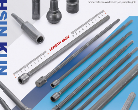 Large Size Parts, Hand Tool Socket, Auto Parts, Multi-Process Cold Forging, Special Parts, Lock Screws, Pan Head Screws, Cement Drill Head Screws, Screwdriver, Gear Tool, Hand Tool, Mousetrap Parts, Extension Bar, Auto Parts, Anchoring Screws, Bicycle Parts(JIH HSIN KUN SCREW CO., LTD.)