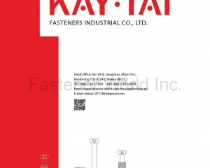 KayTai,KD FITTINGS,Dowels,Zinc Alloy Cams,Quick Assembly Dowels,Eccentric  ASSEMBLY TOOLS & PARTS,Wrench,Allen Keys,Wooden Dowelsm,Plastic Cover Caps  Nuts,D Nuts,E Nuts,Insert Nuts,Sleeve Nuts,Connecting Nuts,Rivets,Cross Dowels,Nylon Nuts. SHELF SUPPORTS,Steel Pins,Glass Shelf Supports,Steel Shelf Supports,Supporting Pins  SCREWS,Chipboard Screws,HI-LO Screws,Coating Screws,EURO Screws,Furniture Screws,Countersunk Screws,Pan Head Screws,JCBB / JCBC / JCBD Screws,Machine Screws,Knob Screws,Connecting Screws,5/32